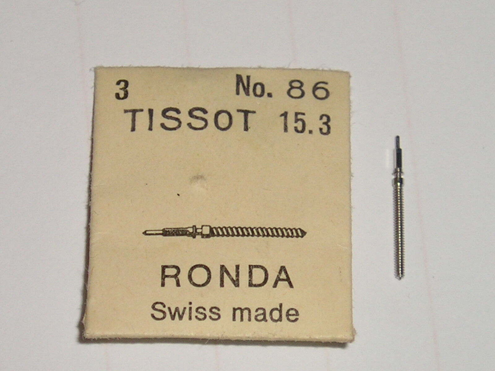 Tissot winding stem 15.3 15.3-2 / Ronda 86