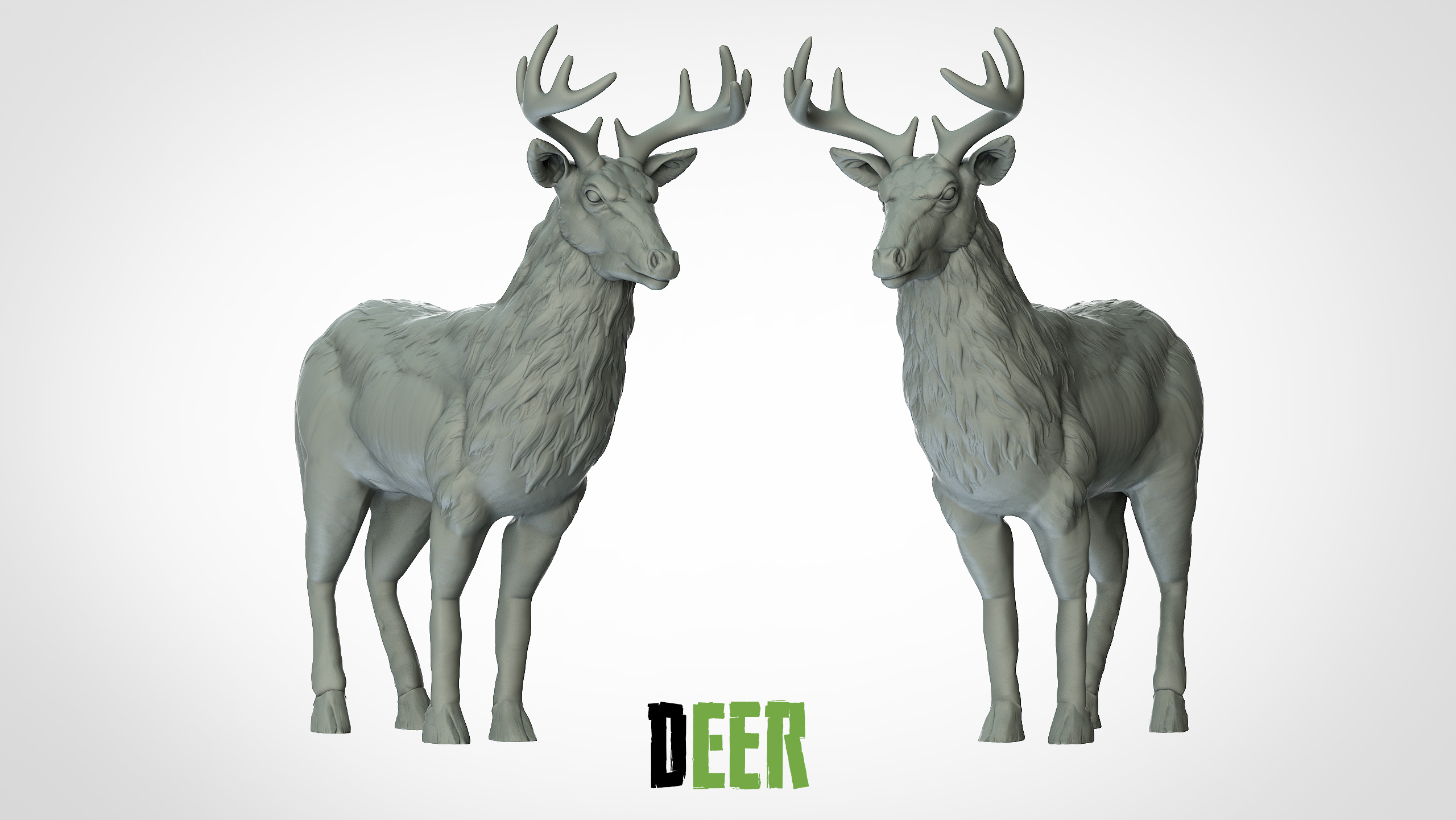 Cerf pose alternative 3 - 3D IPStudios