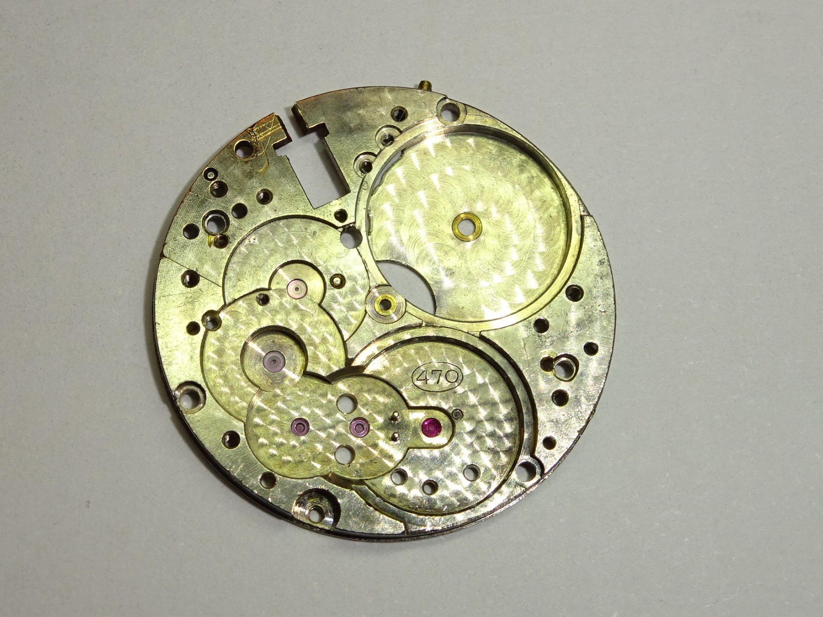 Movado main plate cal. 470 (sub second) / part 100