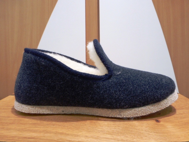 Charentaise Fargeot Marine /Semelle Feutre