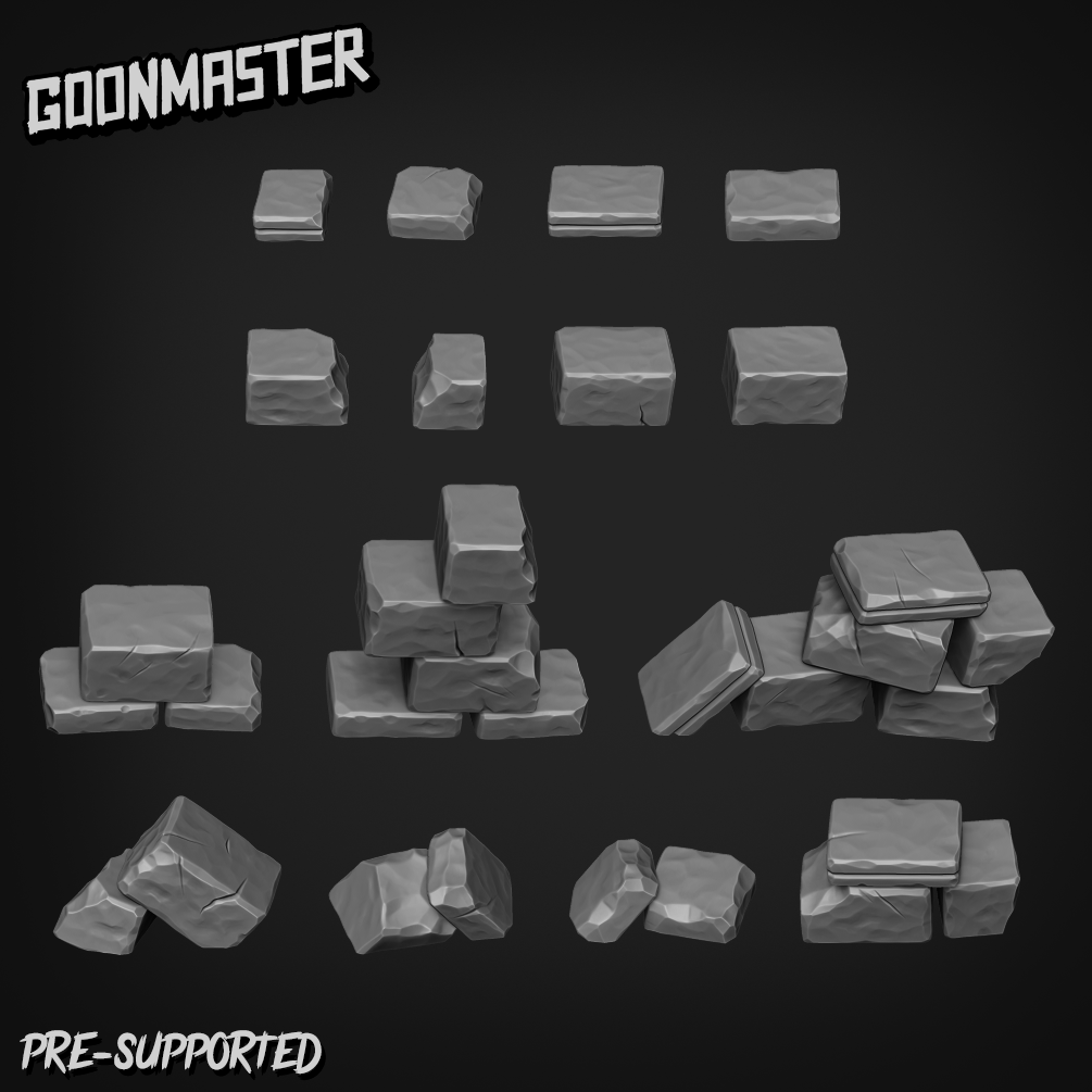 Basing Bits 2 - Ruined Stone Slabs - GoonMaster