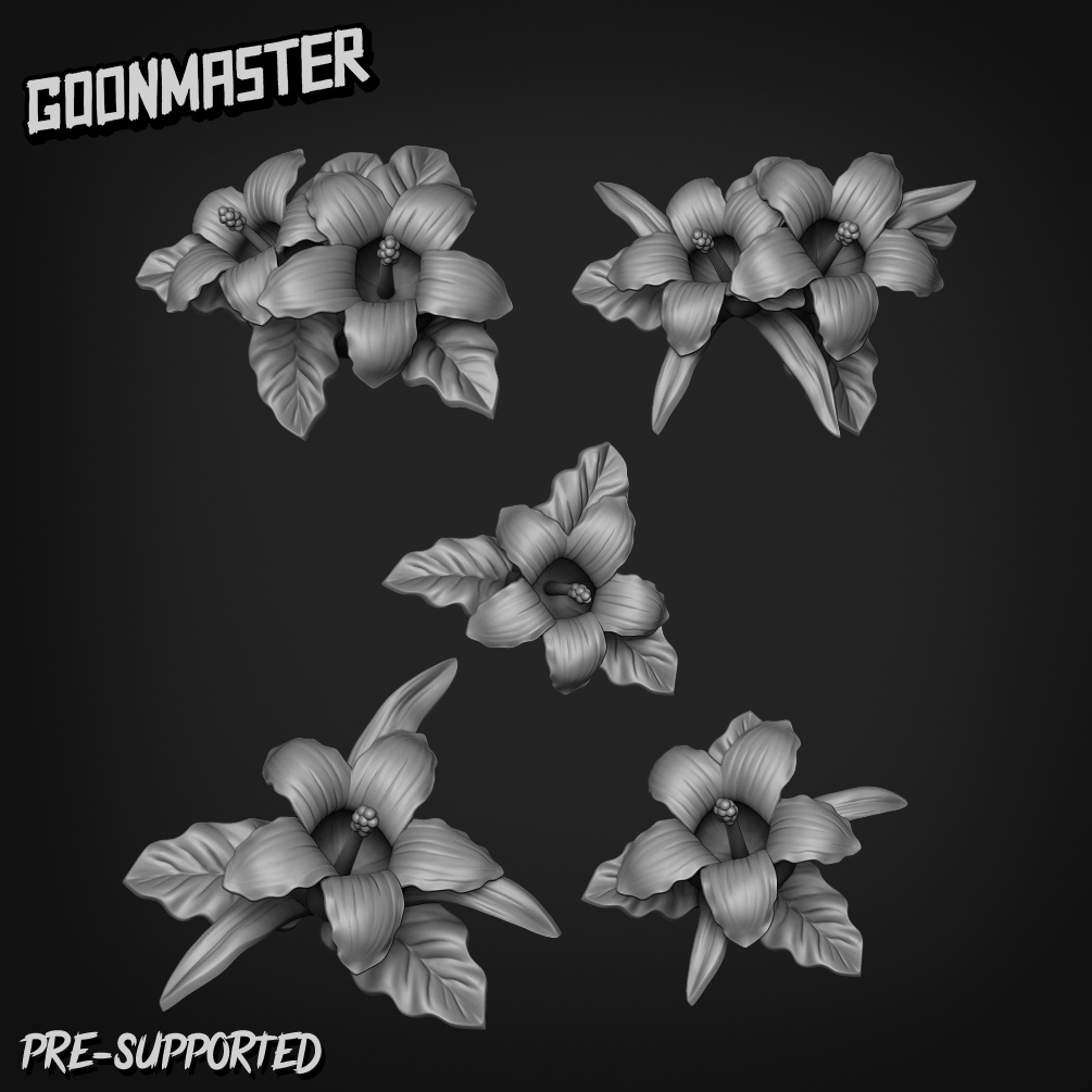 Basing Bits 142 - Tropical Hibiscus (x10) - GoonMaster