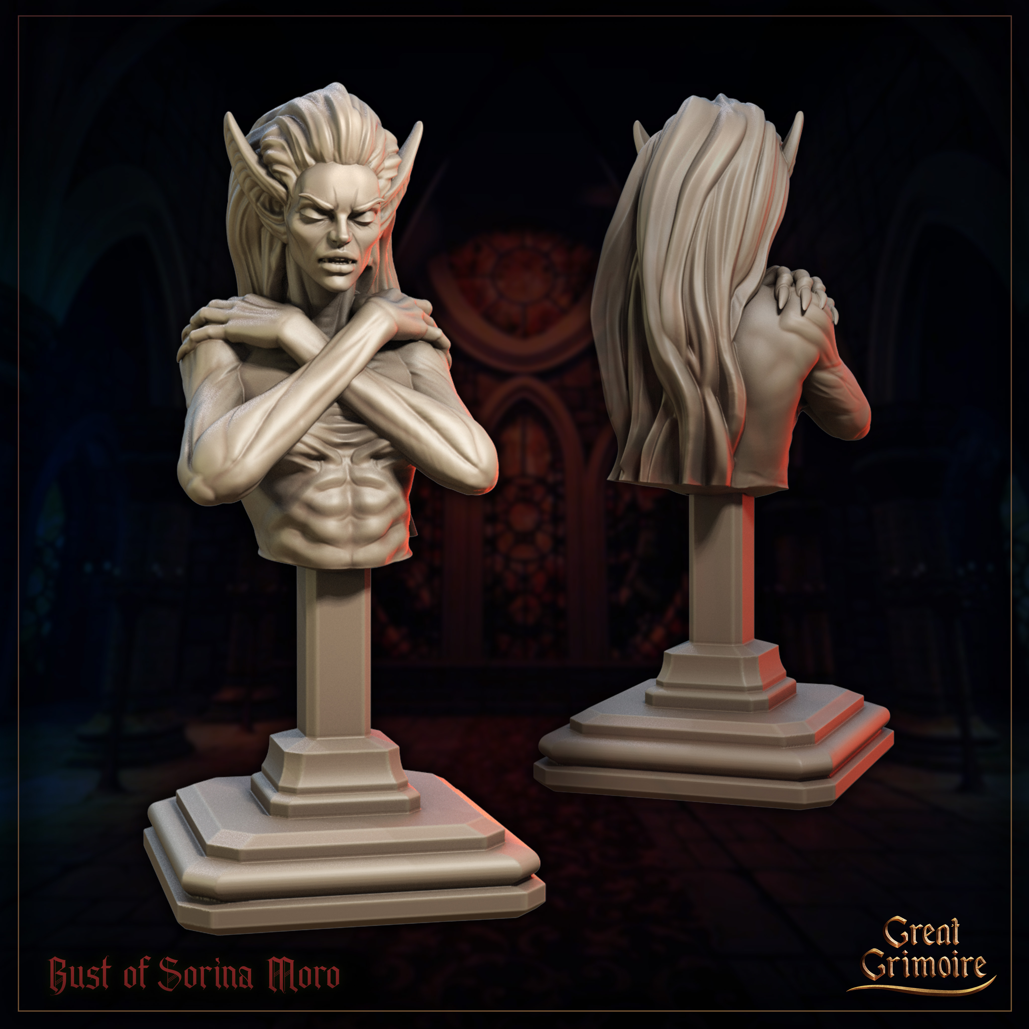 Bust of Sorina Moro - Great Grimoire 