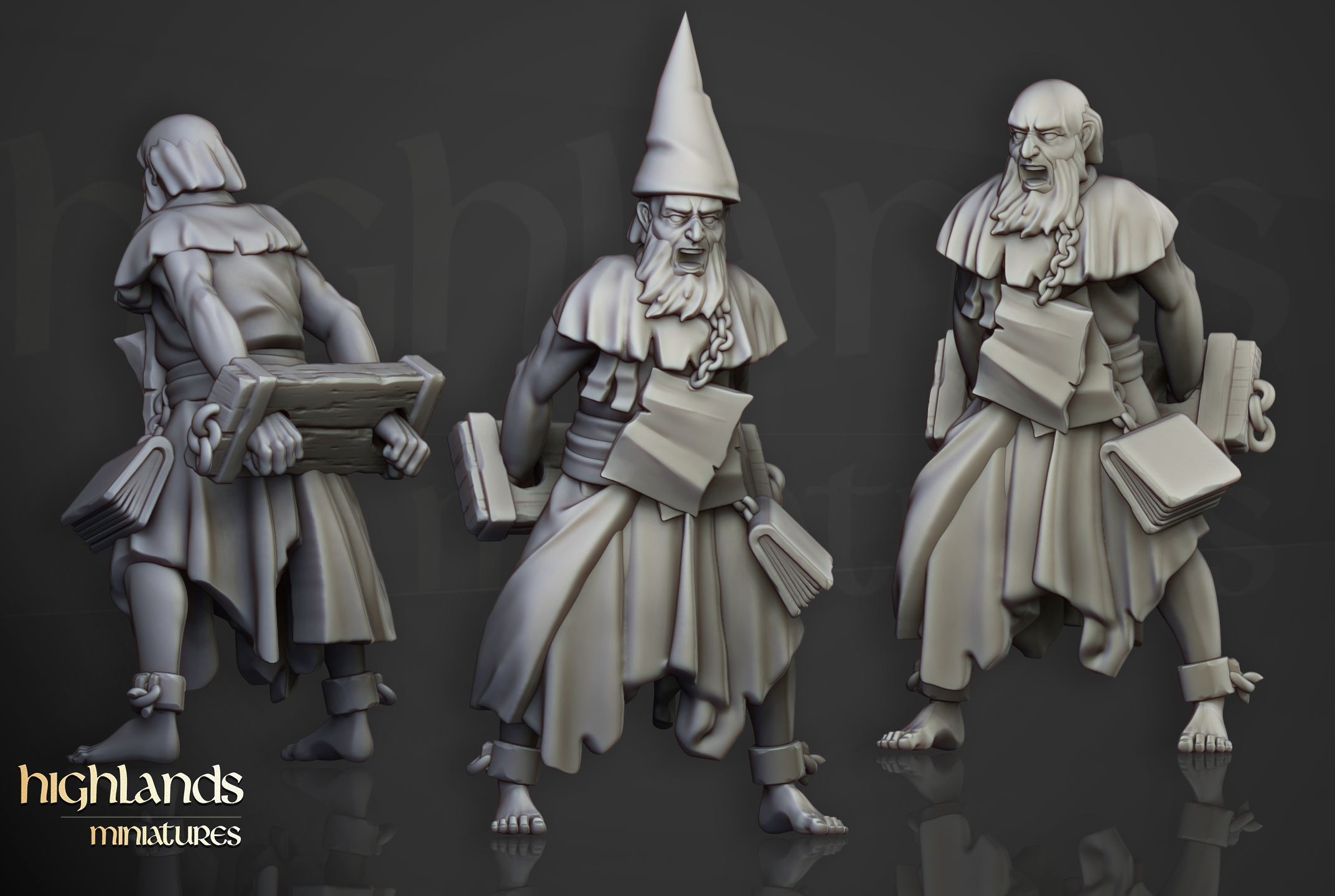  Fanatical Zealots 1 (M) - Highlands Miniatures