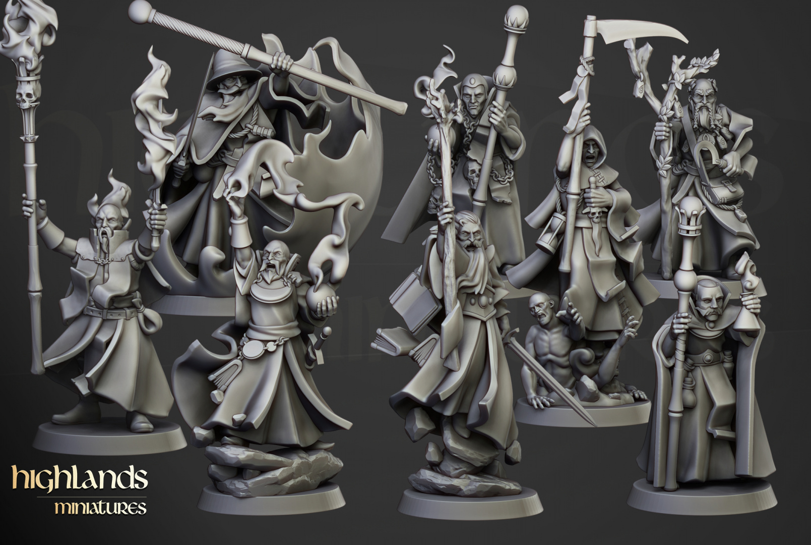 Pack Houses of Magic - Wizards of the Empire of Sun - Highlands Miniatures