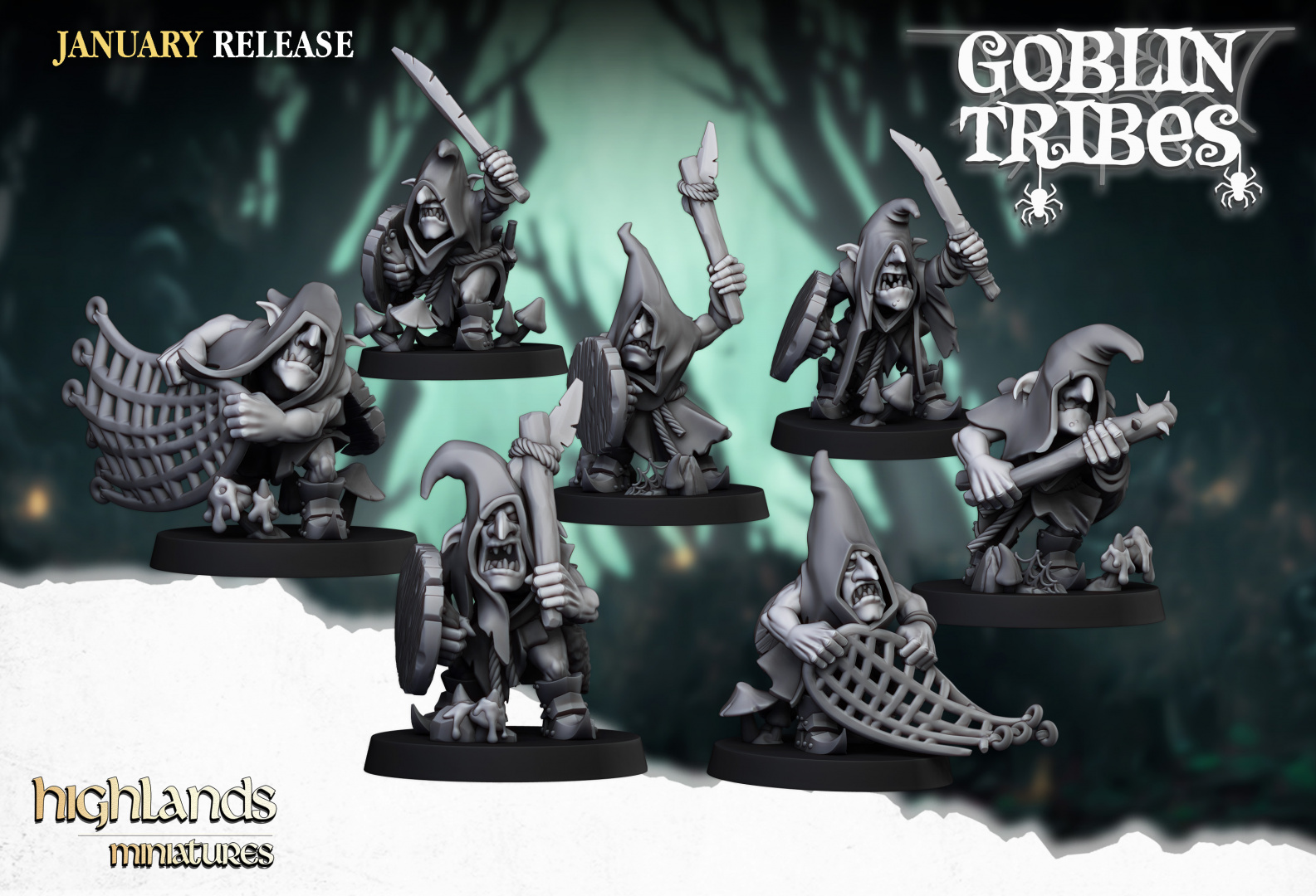 Swamp Goblins Hand Weapons - Highlands Miniatures