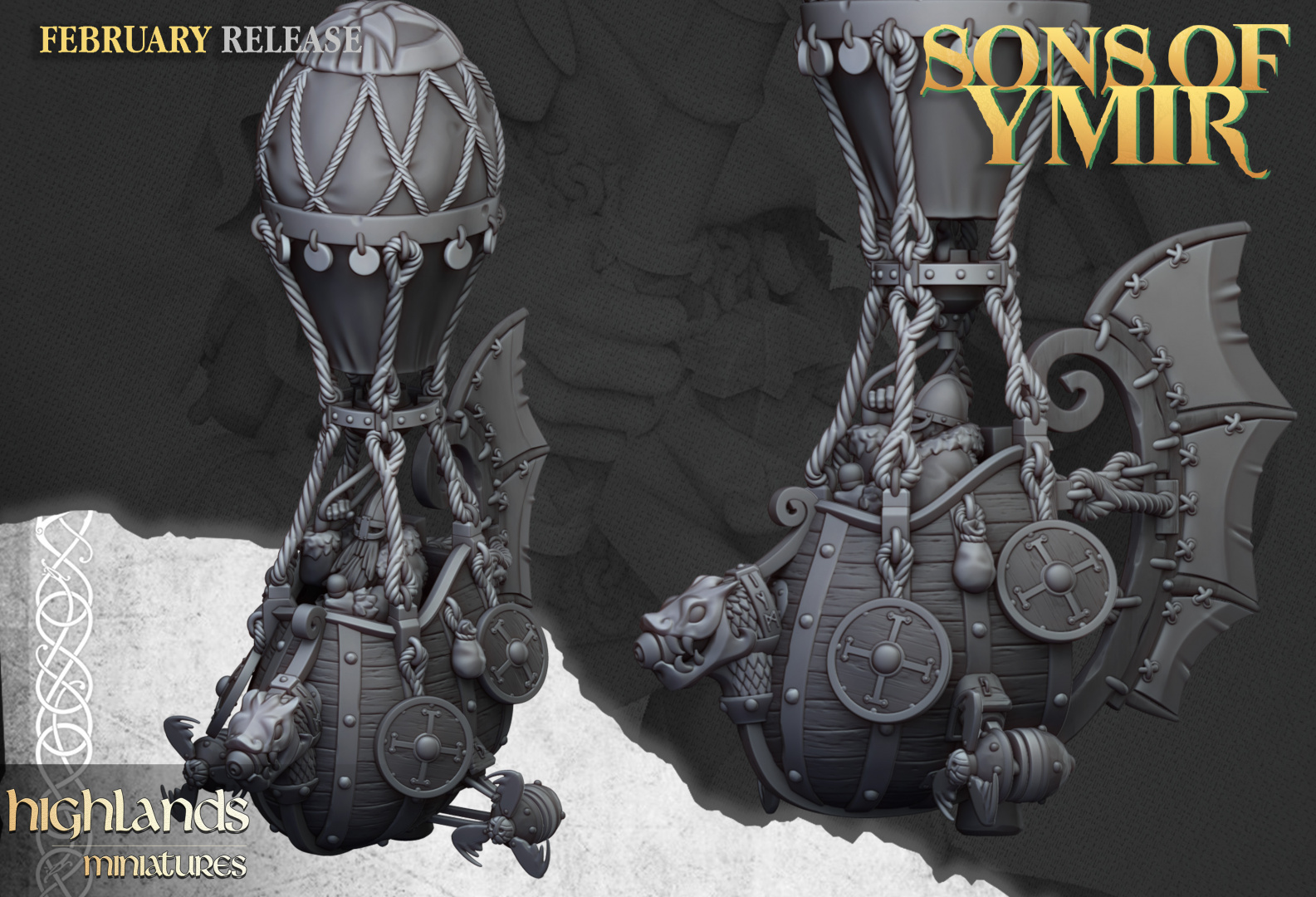 Dwarf Flying Machine 2 - Highlands Miniatures