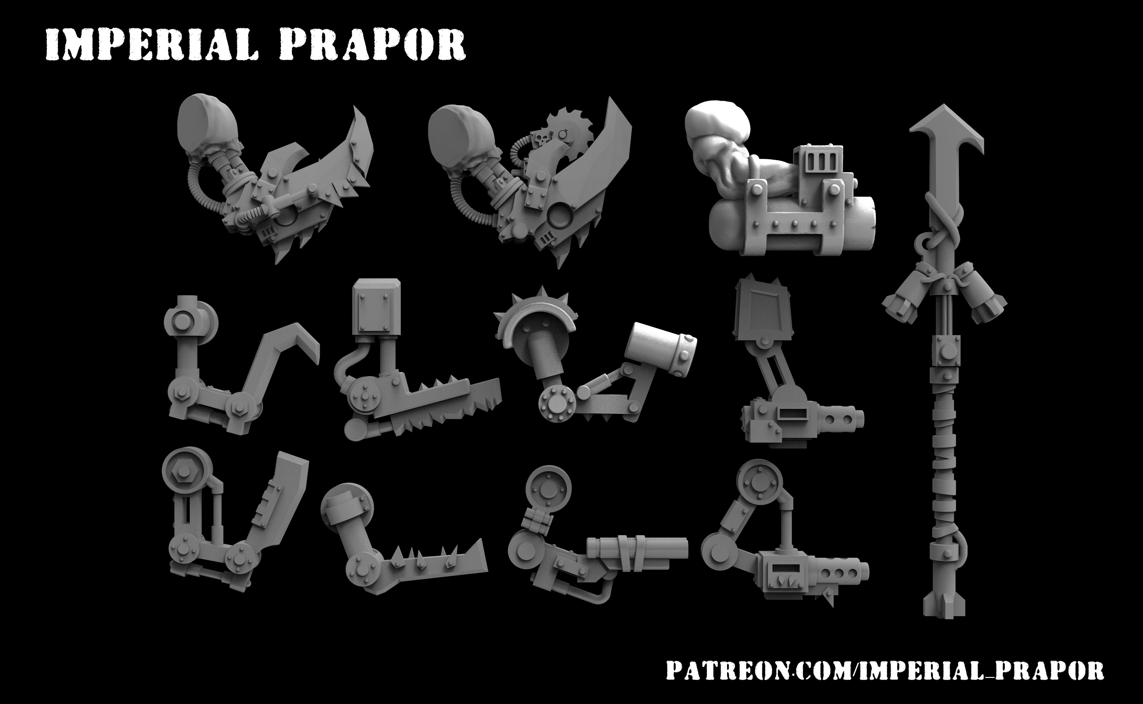 Bras méchaniques orcs - Imperial Prapor