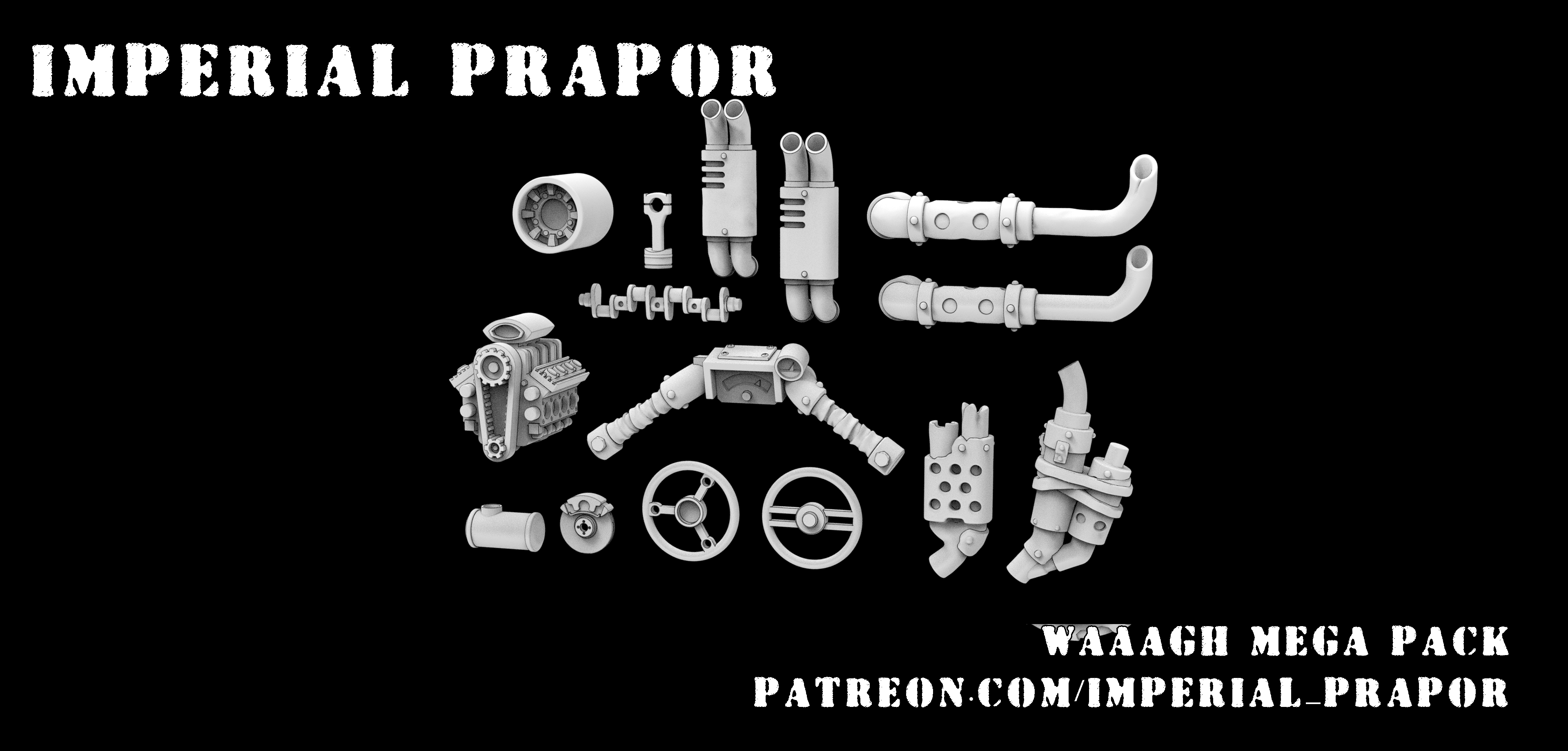 Kit d'accessoires méchaniques orc - Imperial Prapor