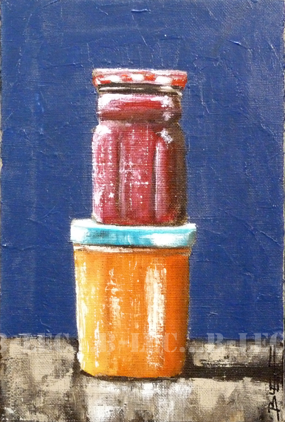 Pots de confitures 20x30cm