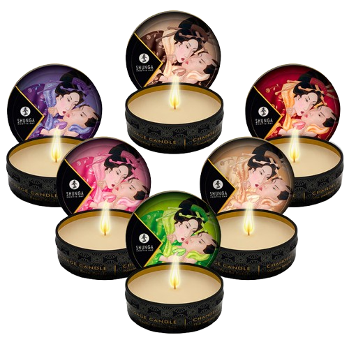 Shunga Mini Bougie de Massage – Sensualité et Parfums Subtils