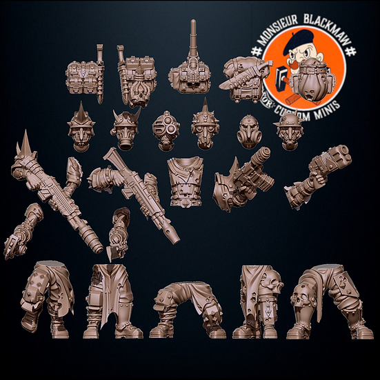 Kit de soldats du Serment Rouge - MonsieurBlackMaw