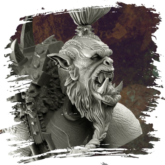 Blood and skulls bust - Nocturna Models