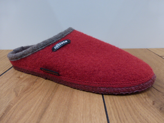 Giesswein Mule laine bouillie Rouge 