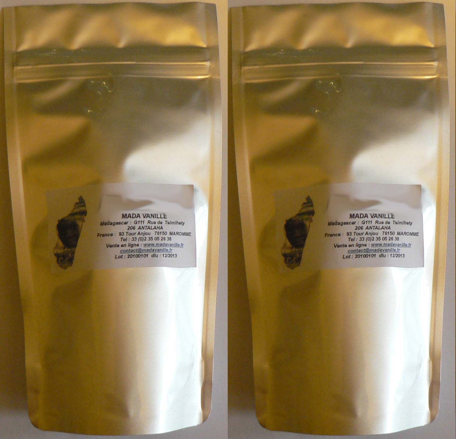 2 Sachet of vanilla tea