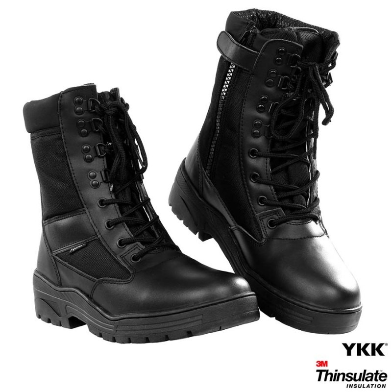Sniper boots avec zip YKK BLACK