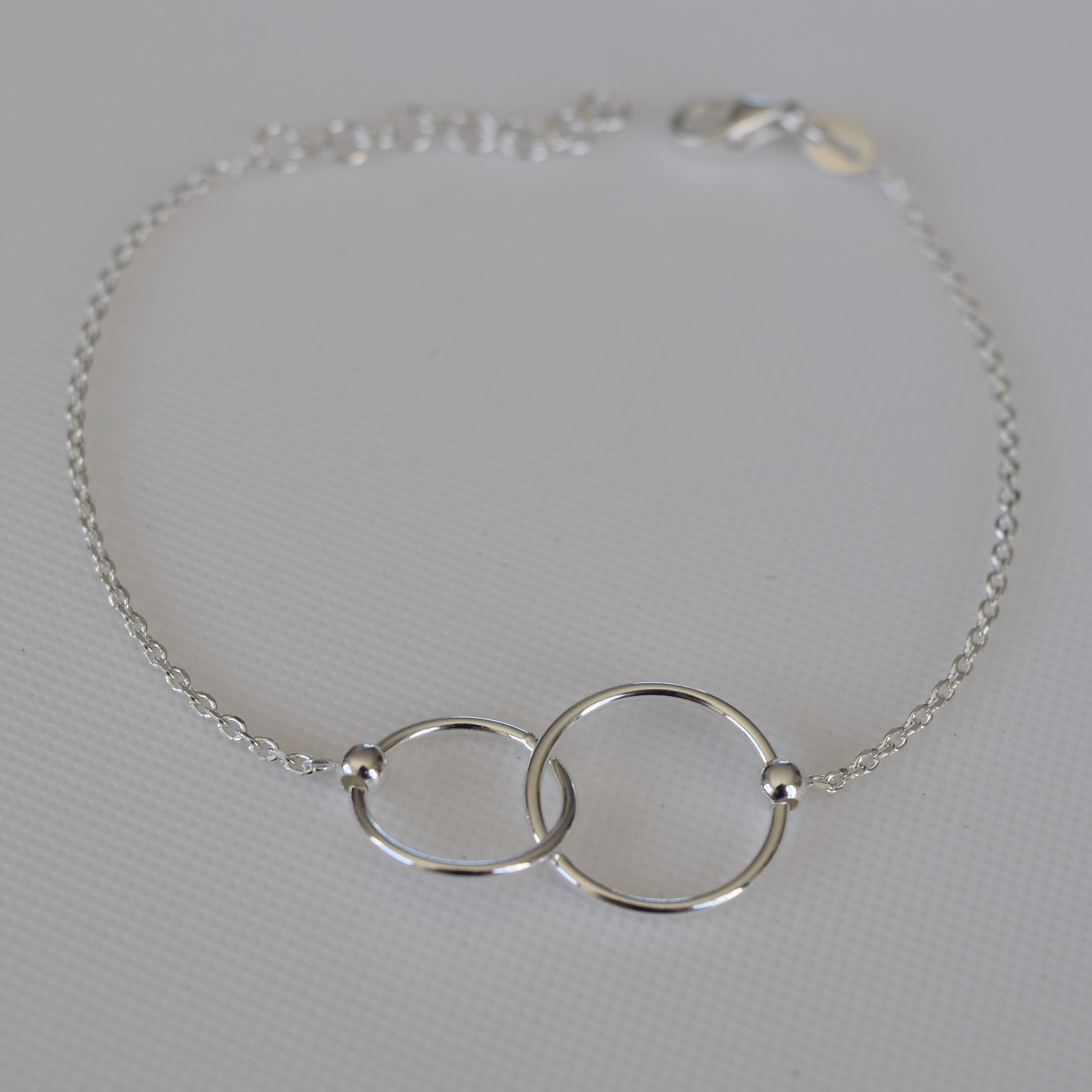 BRACELET ARGENT 925 DEUX ANNEAUX