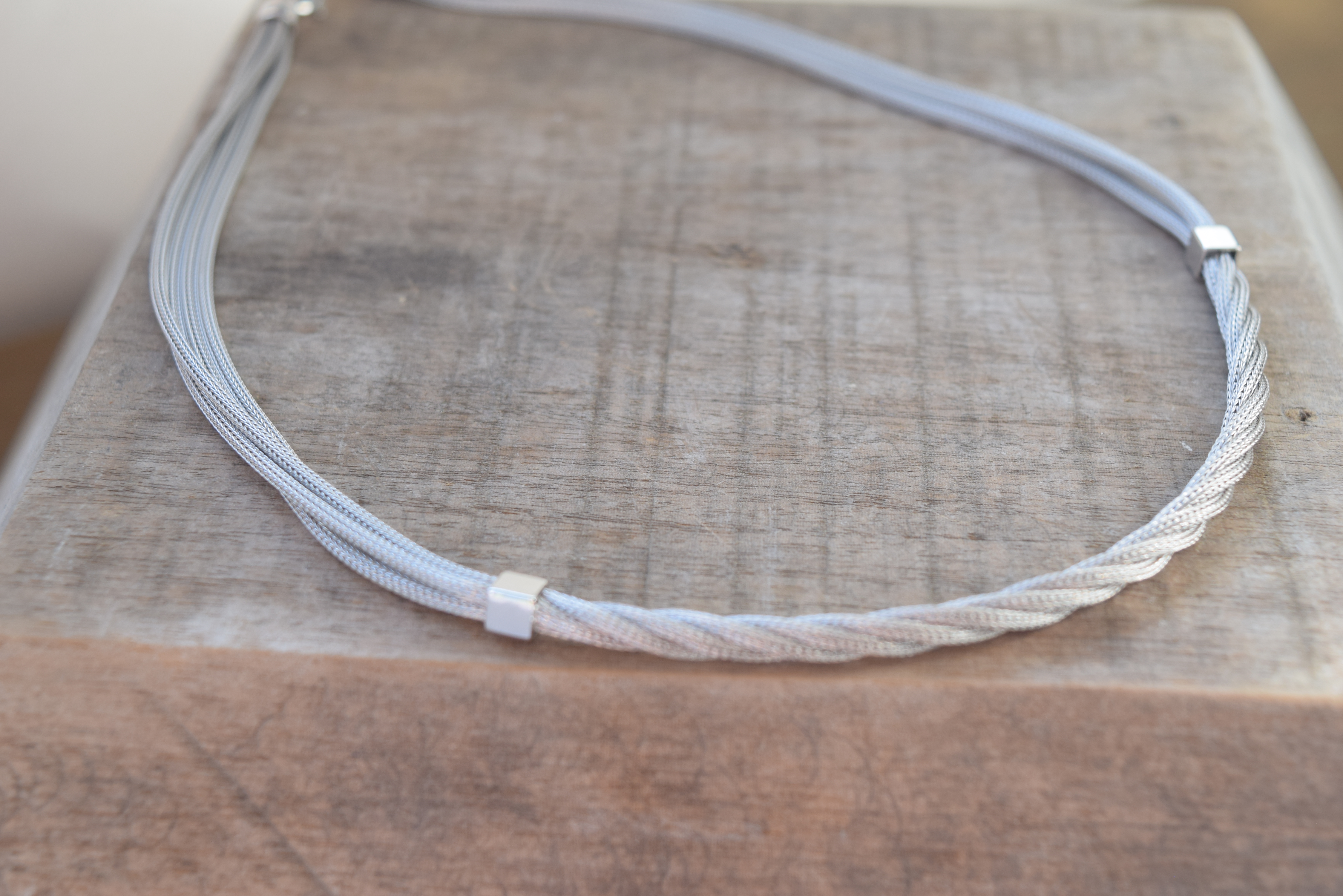 COLLIER ARGENT 925 RHODIÉ COLLECTION COUTURE