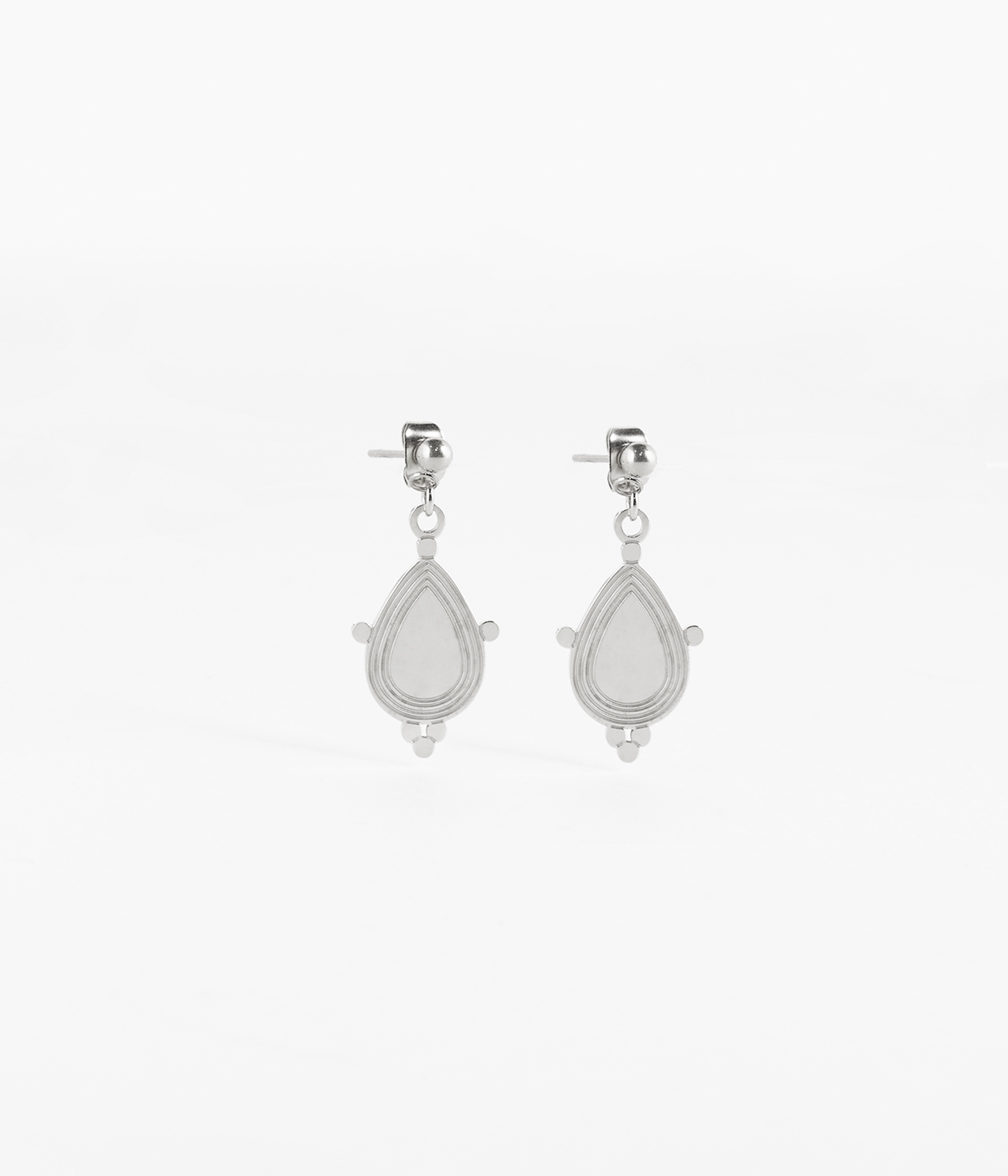 BOUCLES D'OREILLES PENDANTES ACIER 