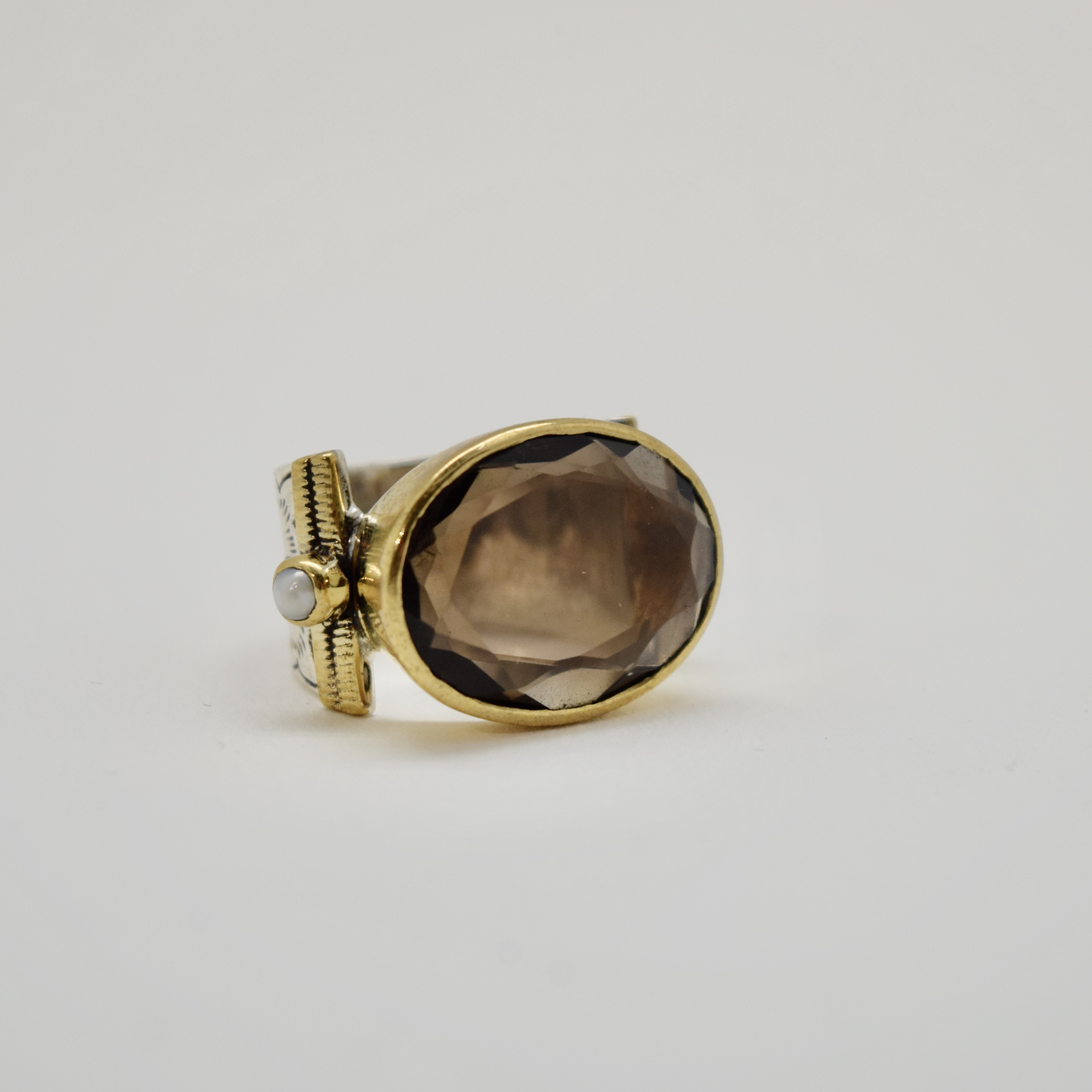 BAGUE QUARTZ FUMÉ
