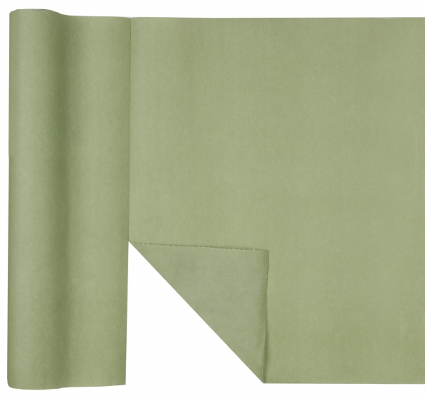 Chemin intissé kaki 0.4/4.8m. prédécoupé set de table