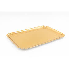 5 plateaux traiteur or 28x42cm