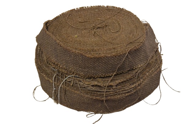 Bandes de Camouflage, toile de jute Casque brune