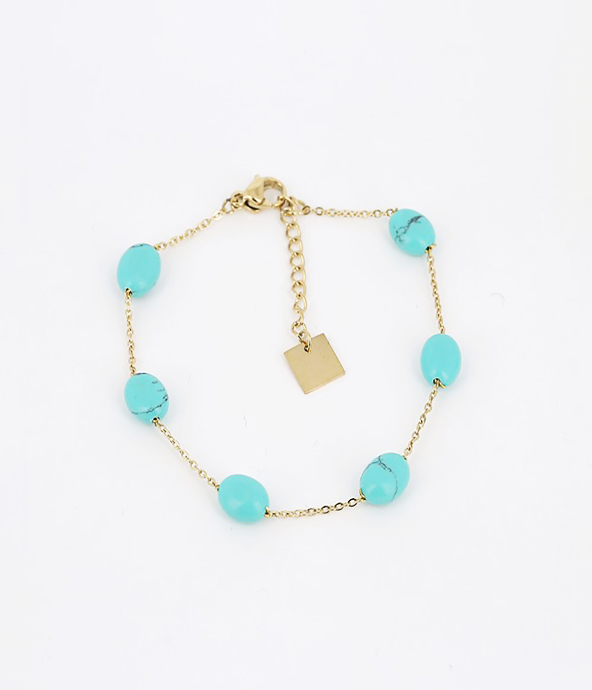 BRACELET EN ACIER DORÉ