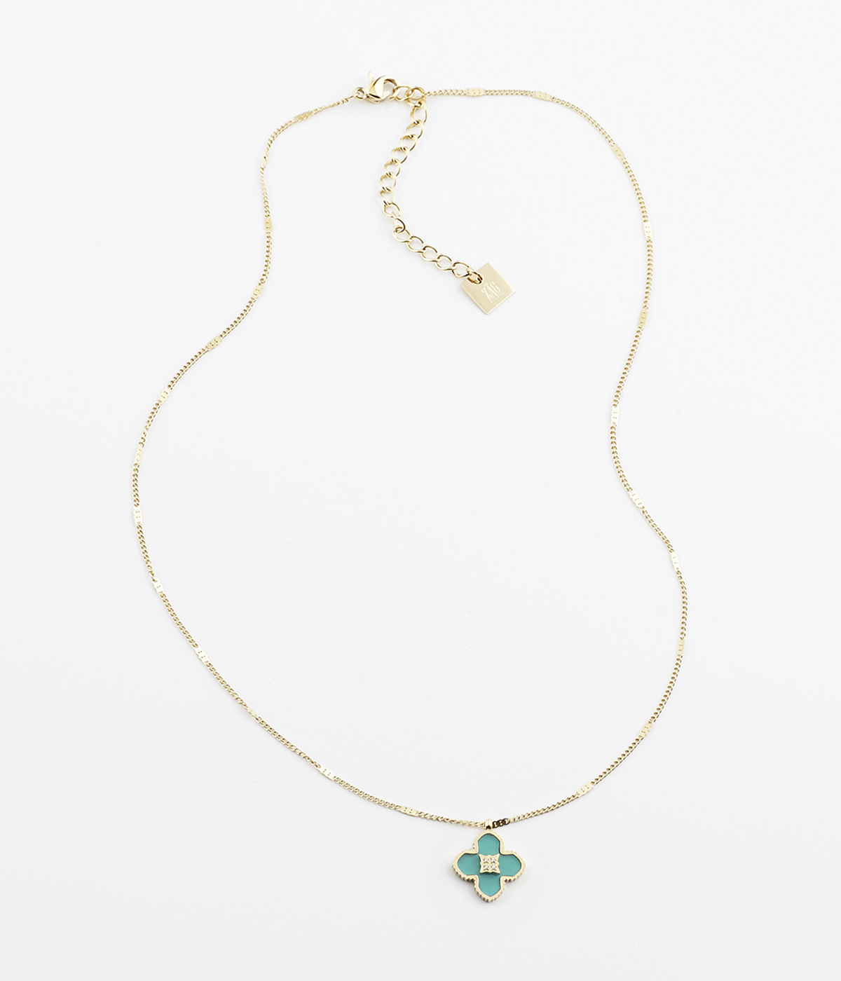 COLLIER ZAG EN ACIER DORÉ 