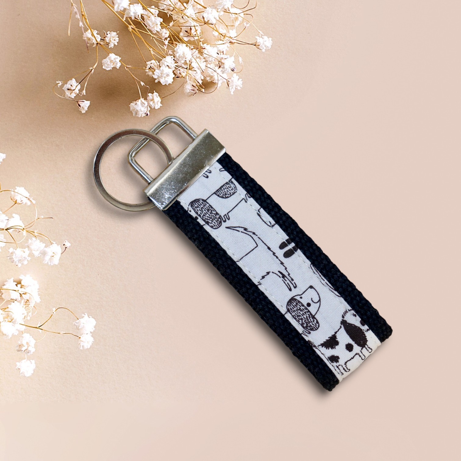 Porte Clés Coton Chiens