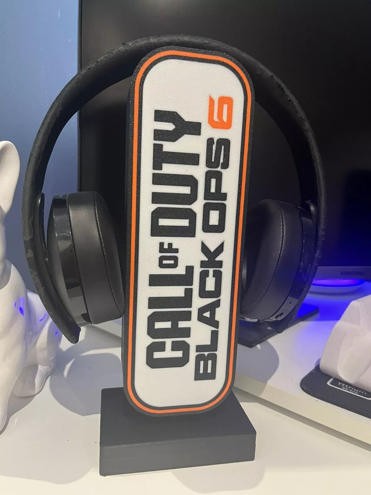 Support de casque, rangement casque, casque gaming Black Ops6 , Call Of Duty Led