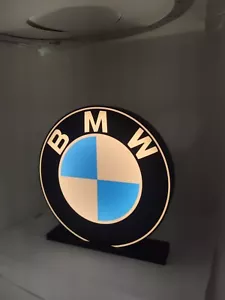 Logo Figurine Lampe BMW , Lumière Led, Décoration D'intérieur, USB