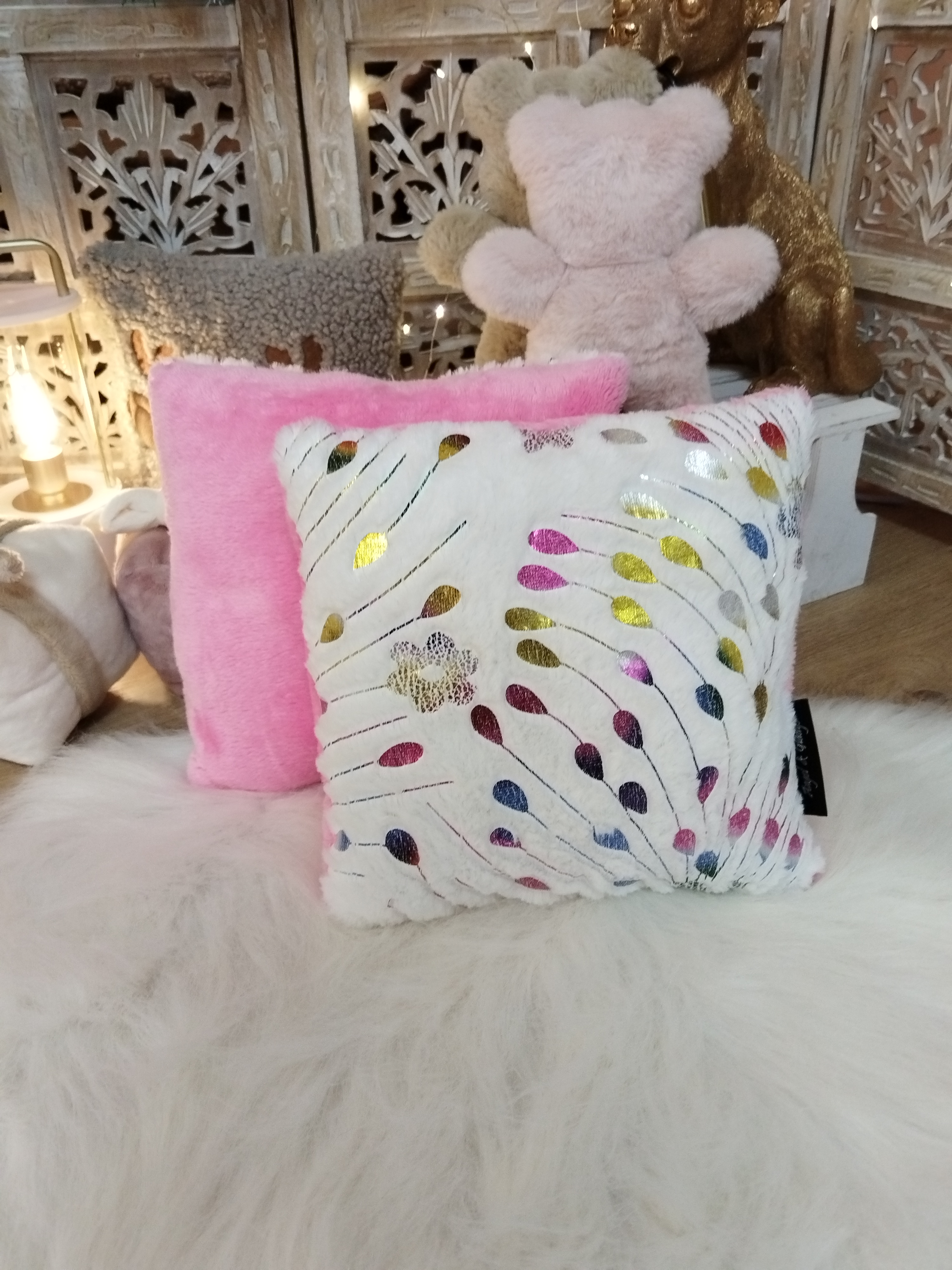 Coussin Carré 25 × 25 cm – Plume