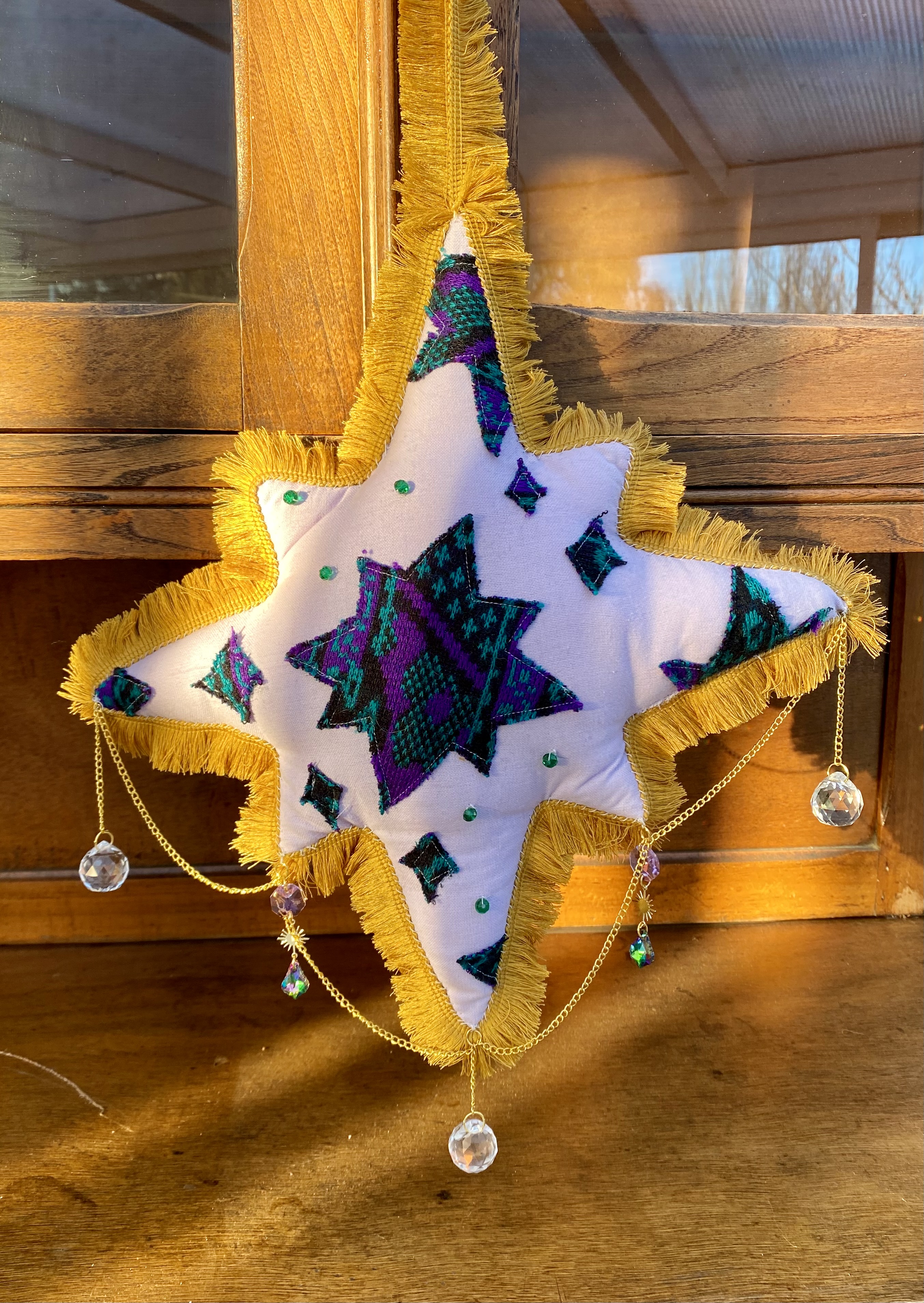 SUSPENSION ETOILE VIOLETTE