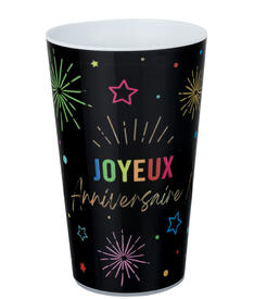 Gobelet réutilisable Anniversaire ( style écocup)
