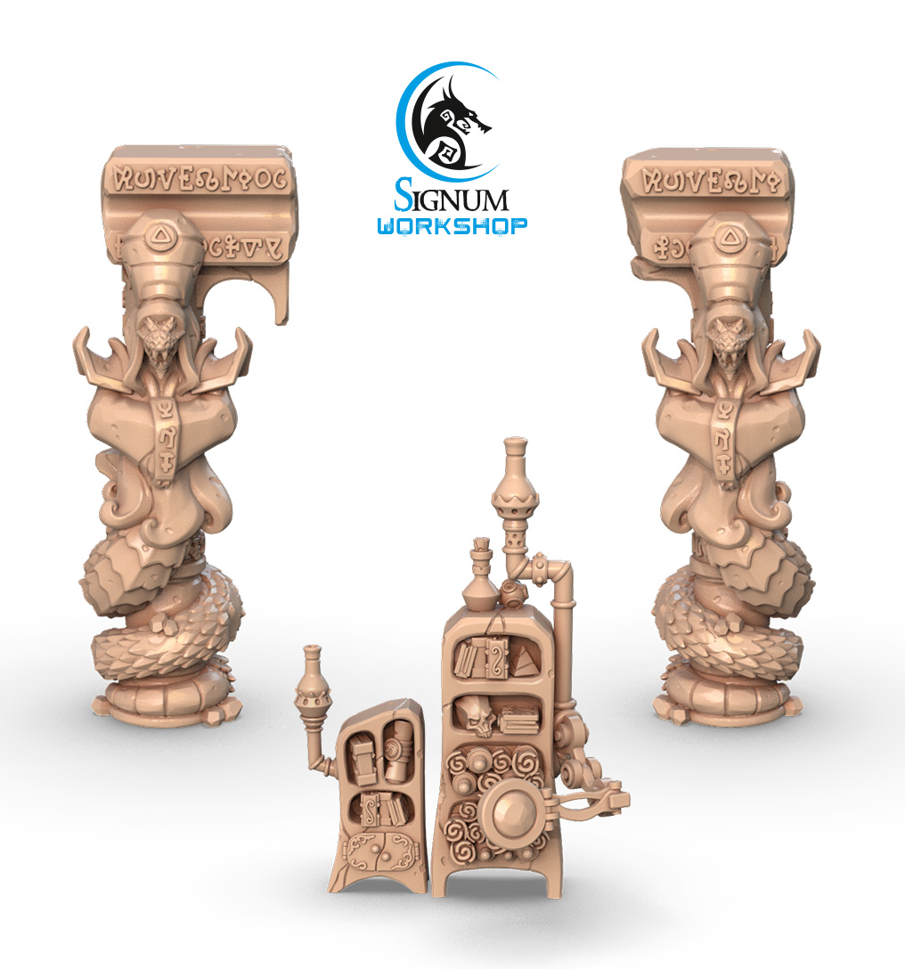 Scenery Elements from the Ophidian Faction - Signum Workshop