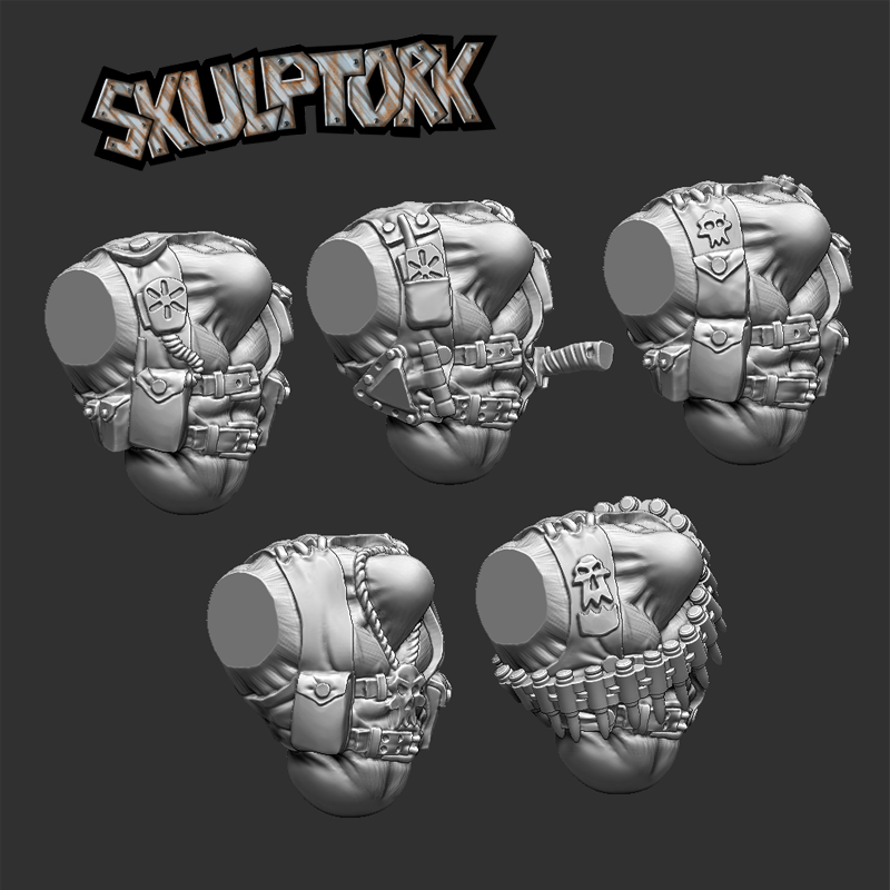 Torses commandos orc (x5) - Skulptork