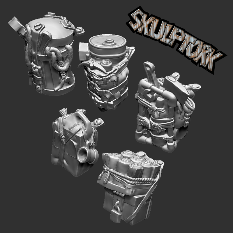 Sac de mécanicien orc (x5) - Skulptork