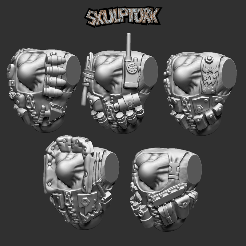 Torses tactiques orc (x5) - Skulptork