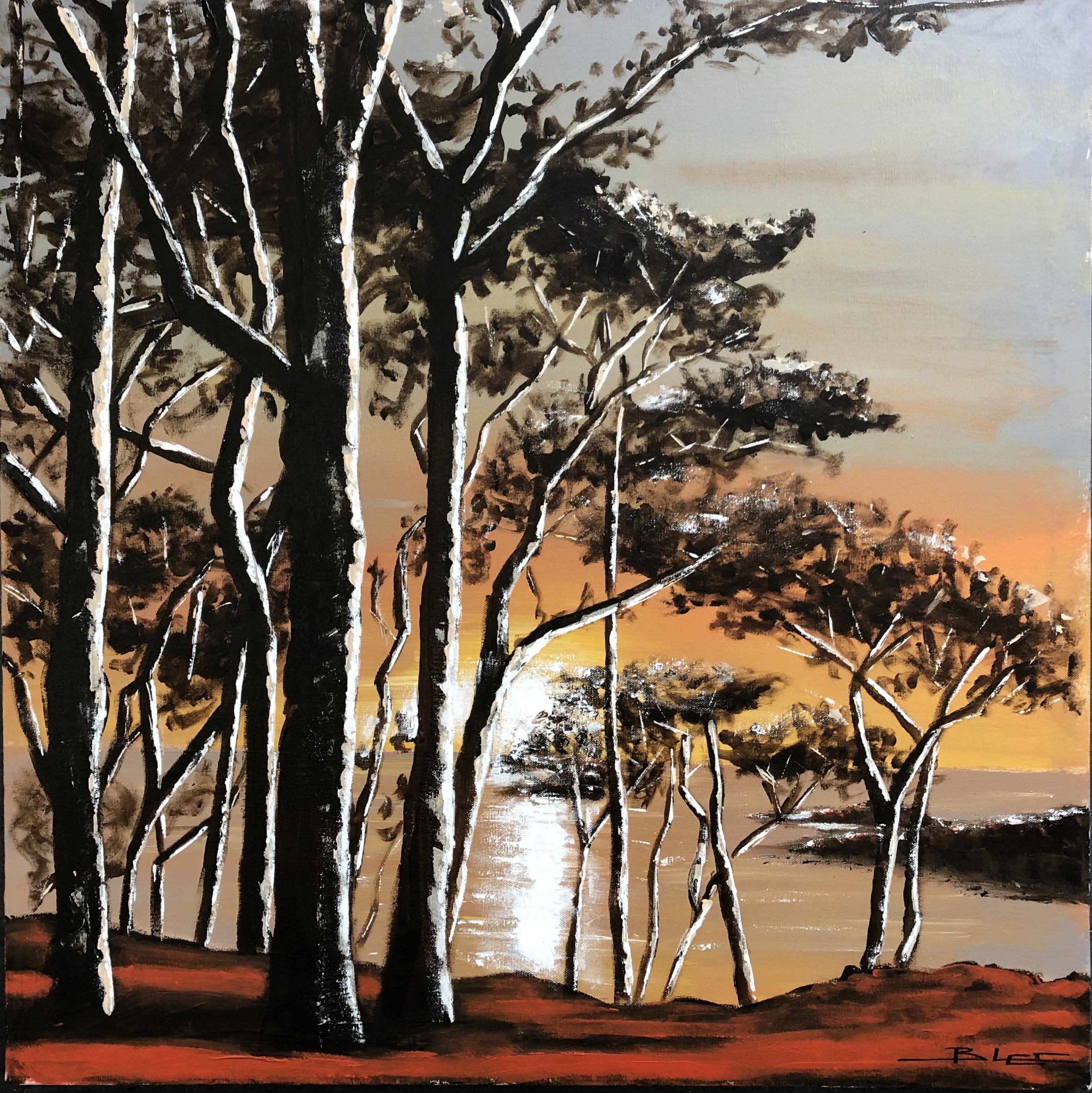 .Coucher de soleil en Bretagne