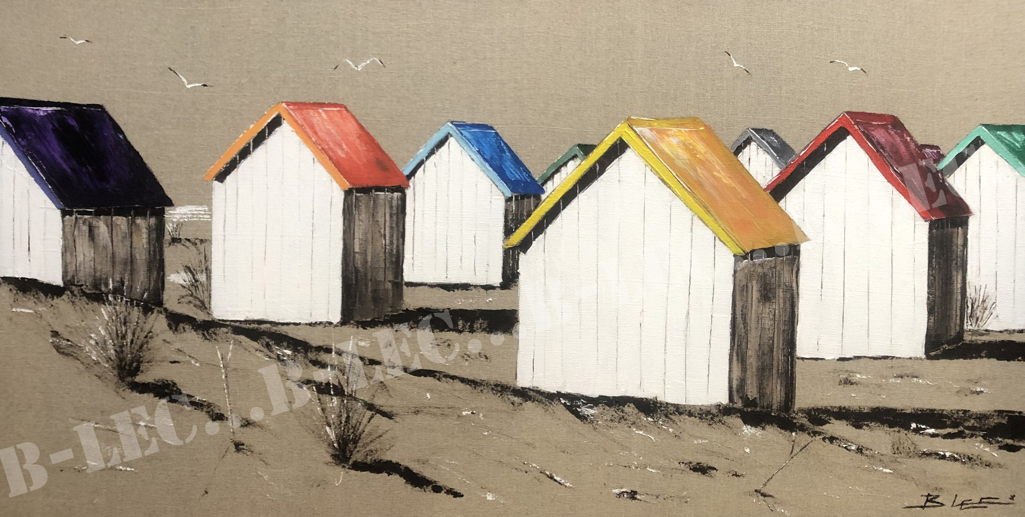 ...Cabines de Gouville sur Mer