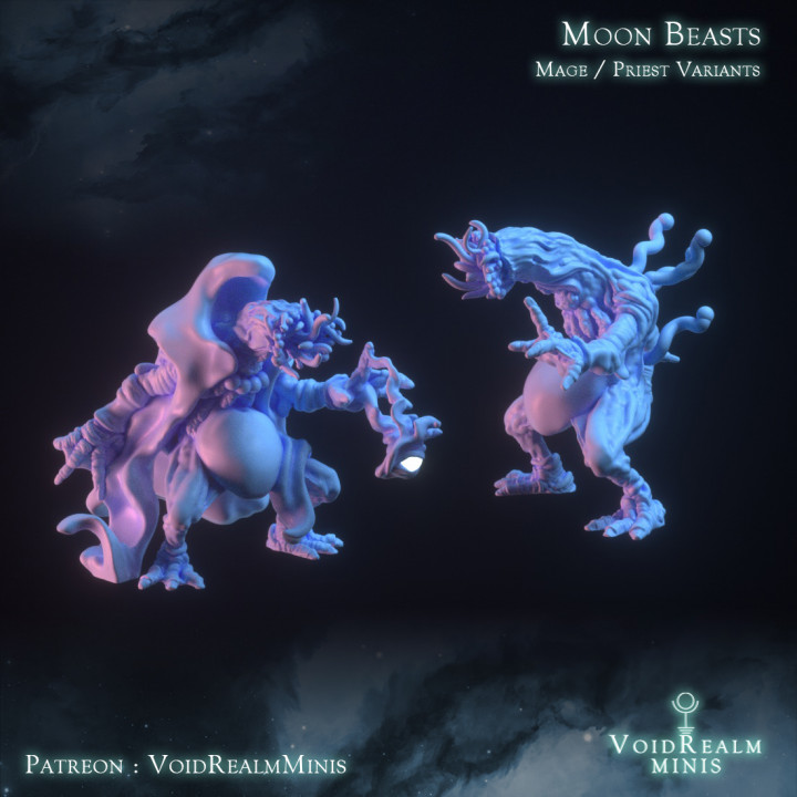 Moon beasts Mage / Priest Variant - VoidRealmMinis