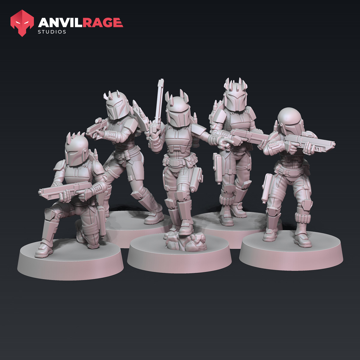 Mercenary girls long guns - Anvilrage Studios