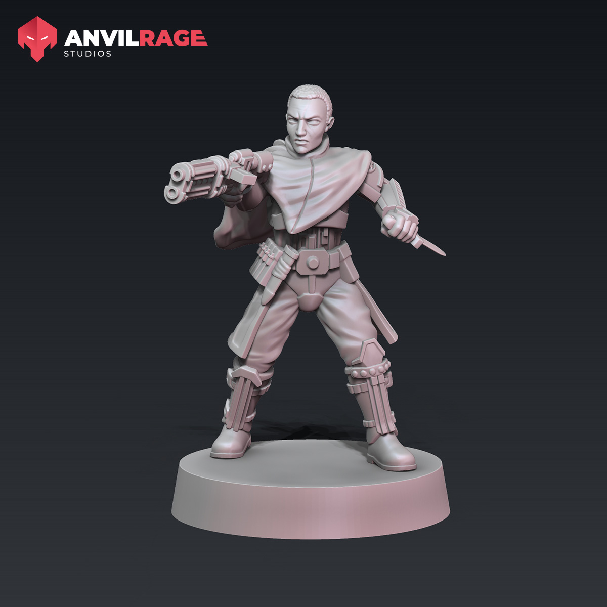 Gunline female captain - Anvilrage Studios