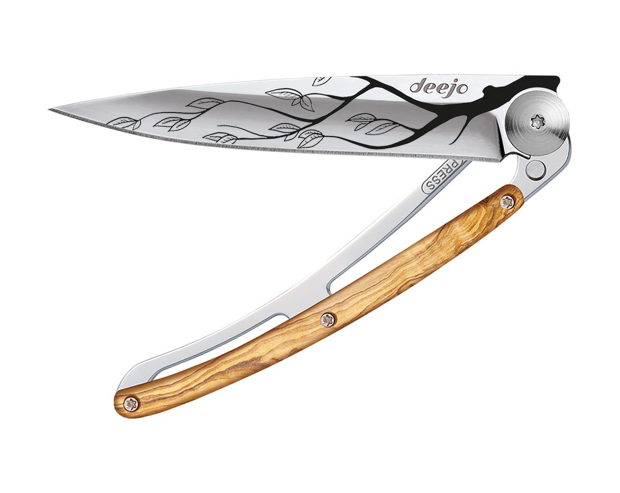 Deejo 37g, Olivier / Arbre, lame brillante