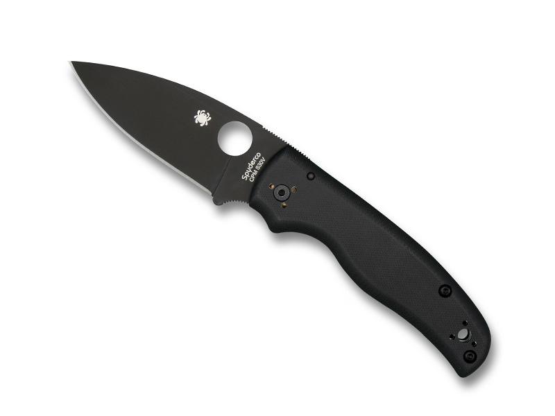 SPYDERCO SHAMAN G10 NOIR LAME NOIRE, C229GPBK