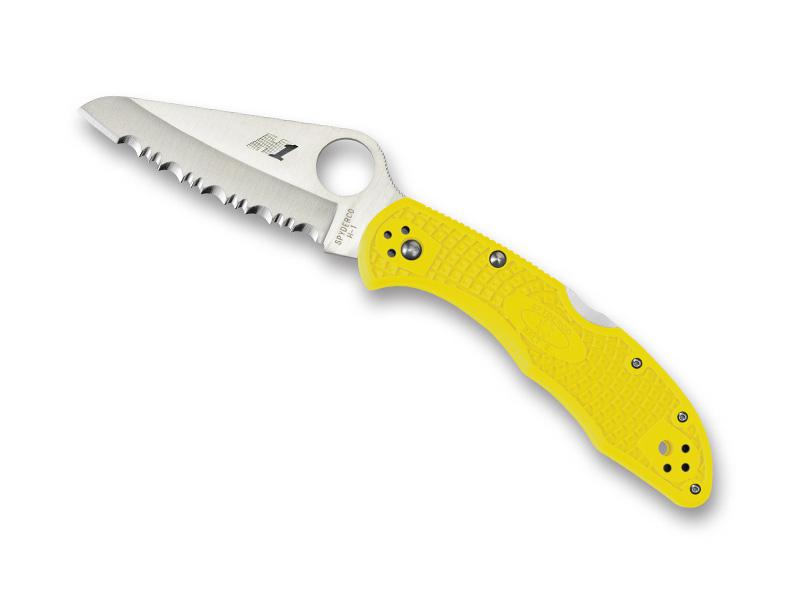 SPYDERCO SALT 2 JAUNE A DENTS, C88SYL2