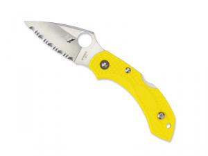 SPYDERCO DRAGONFLY 2 SALT JAUNE A DENTS, C28SYL2