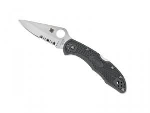 SPYDERCO DELICA 4 VERT SEMI-DENTEE, C11PSFG