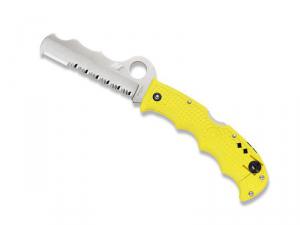 SPYDERCO ASSIST SALT JAUNE 3/4 DENTEE, C79PSYL